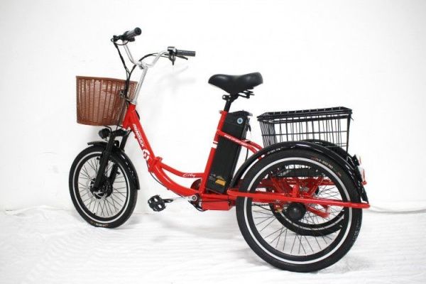 Электровелосипед GreenCamel Трайк-20 (R20 500W 48V 15Ah) красный